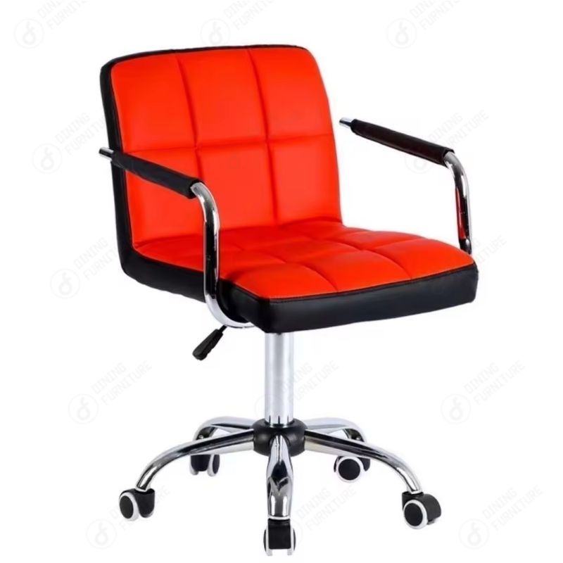 Leather Swivel Arm Office Chair DC-U60AF