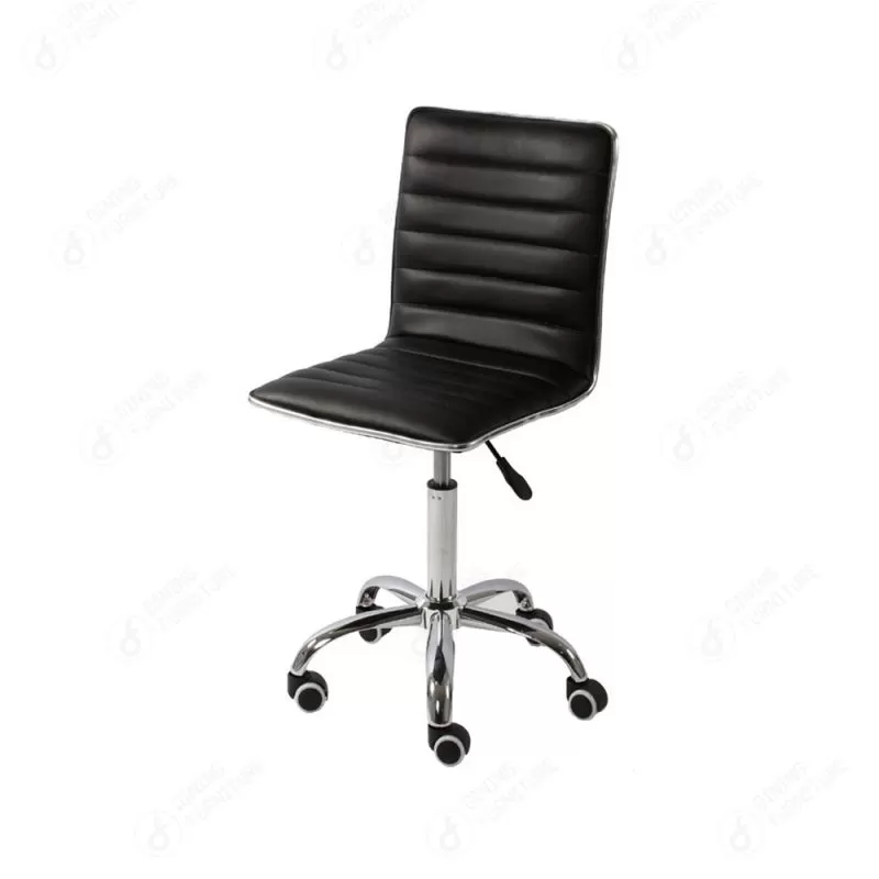 Black and White Leather Office Chair DC-U69F