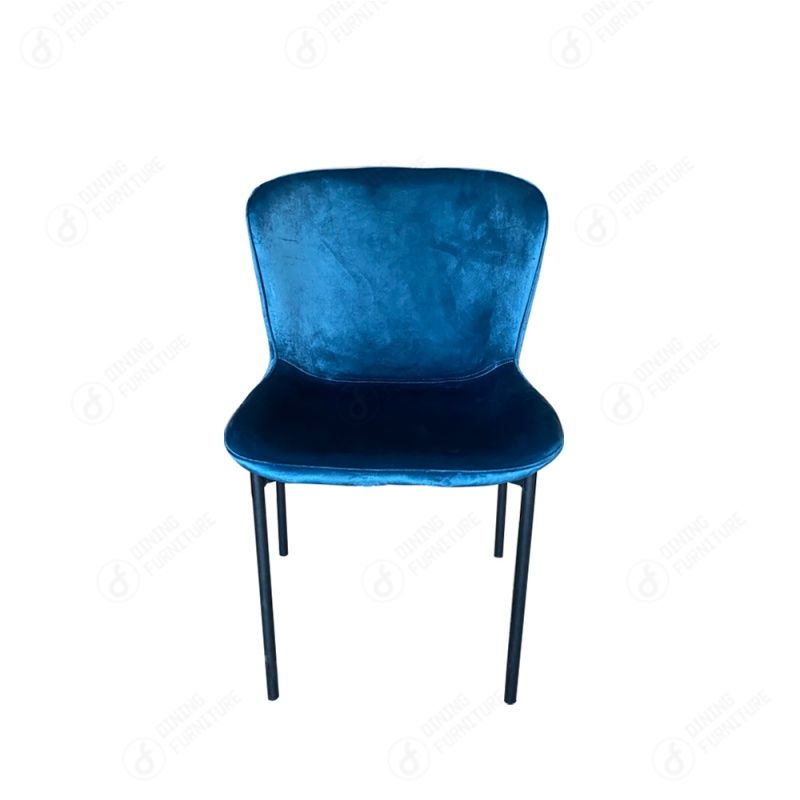 PU Leather Dining Chair with Smile Metal Tube Legs DC-U81