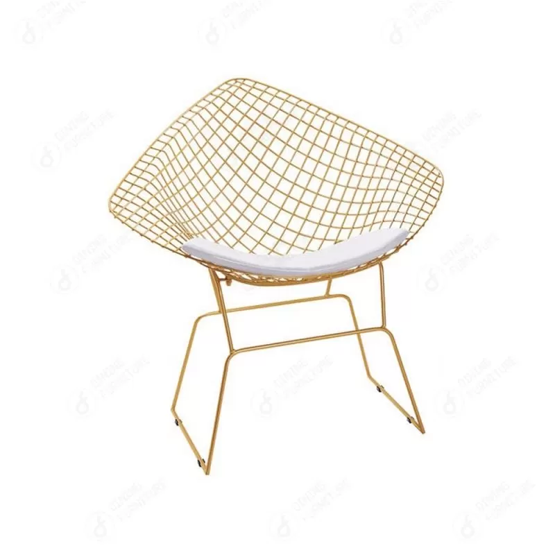 Iron Wire Armchair with Hollow Seat DC-W07