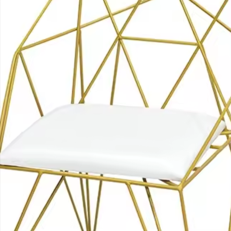 Hollow Gold Wire Chair with Soft Cushion DC-W03
