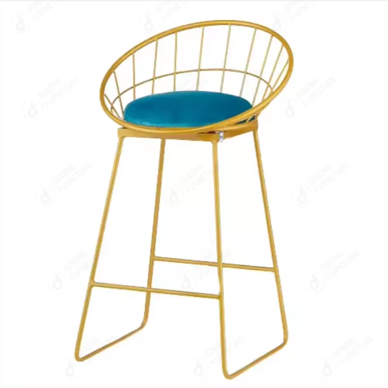 Gold Wire Chair with Soft Seat Cushion DC-W09