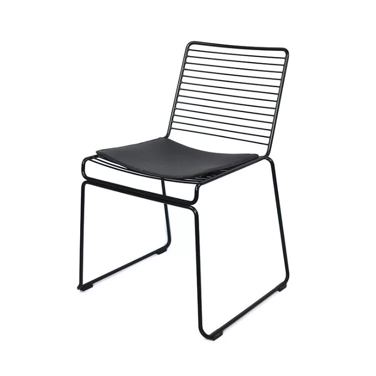 Hollow Design Black Wire Dining Chair DC-W06