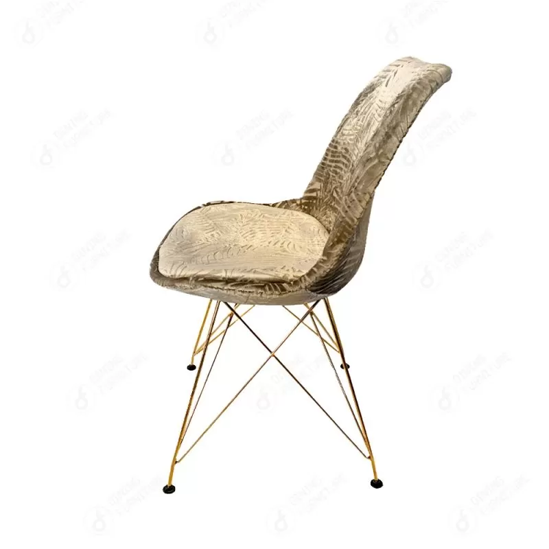 Golden Iron Legged Velvet Dining Chair DC-F03M