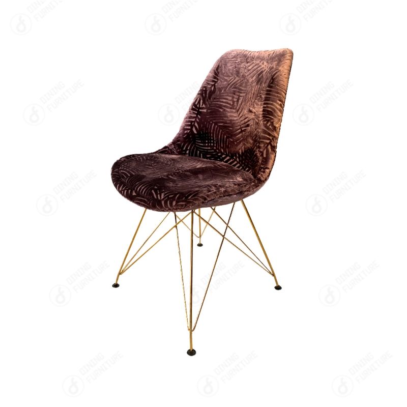 Golden Iron Legged Velvet Dining Chair DC-F03M