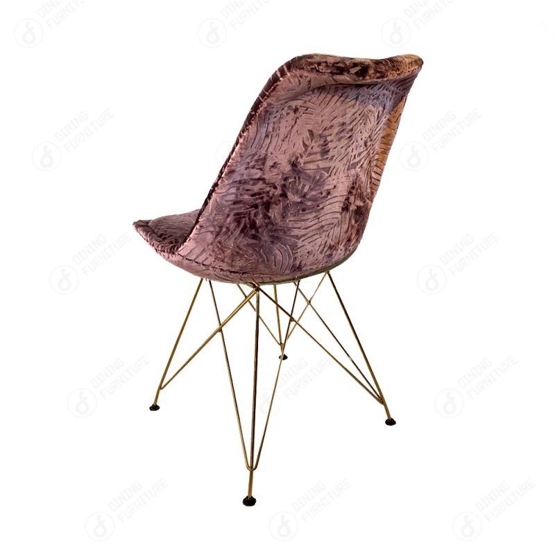 Golden Iron Legged Velvet Dining Chair DC-F03M