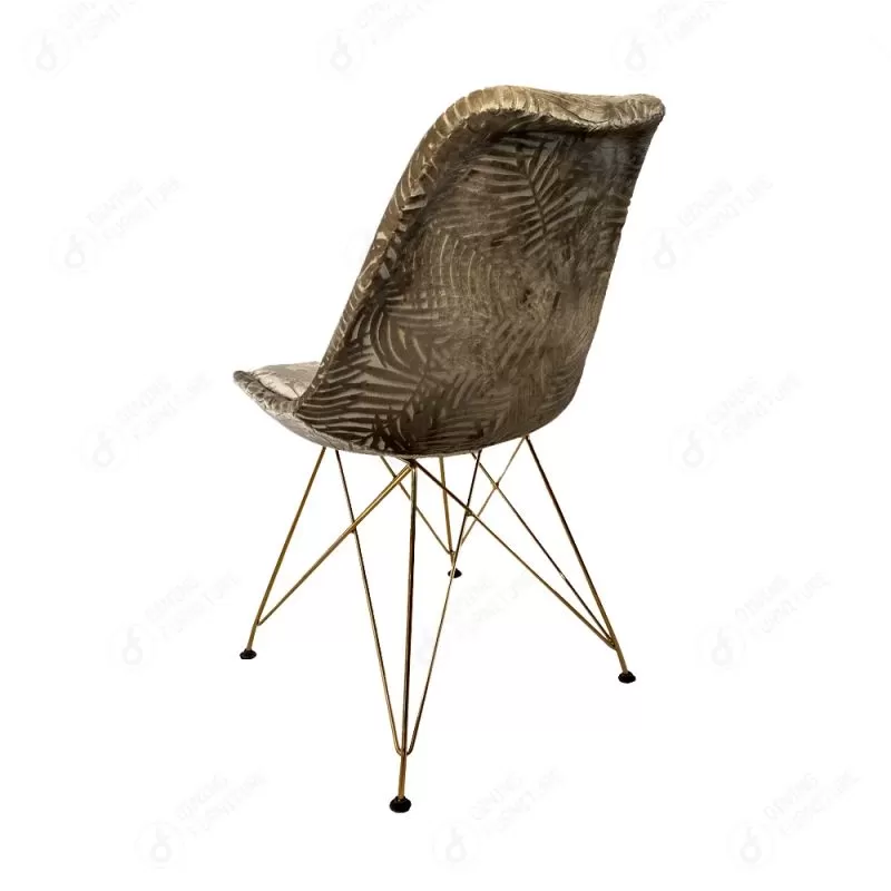 Golden Iron Legged Velvet Dining Chair DC-F03M