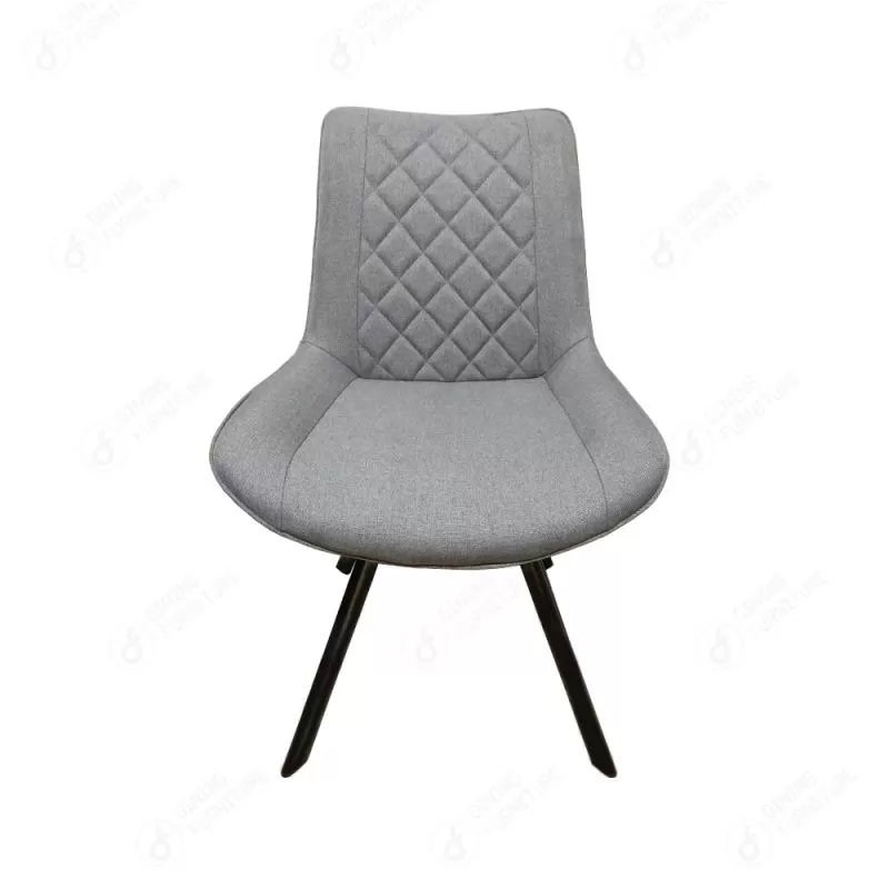 Fabric Dining Chair Backrest with Metal Legs DC-F08B