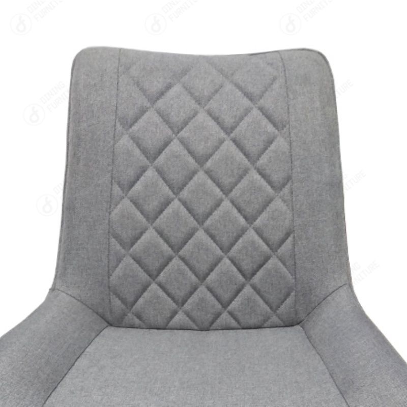 Fabric Dining Chair Backrest with Metal Legs DC-F08B