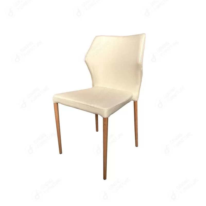 Fabric Dining Chair Arm-Less with Wooden Legs DC-F10