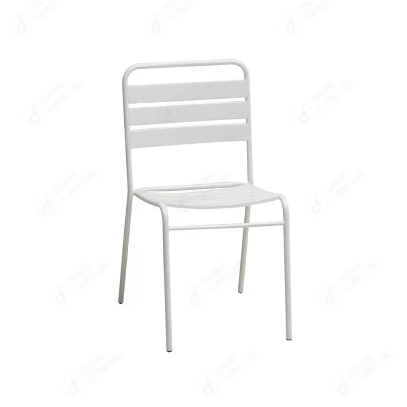 Metal Iron Dining Chair White Color DC-M18