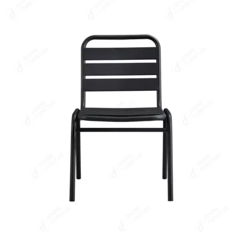 Metal Iron Dining Chair White Color DC-M18