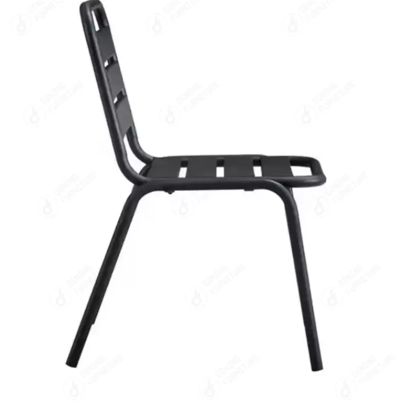 Metal Iron Dining Chair White Color DC-M18