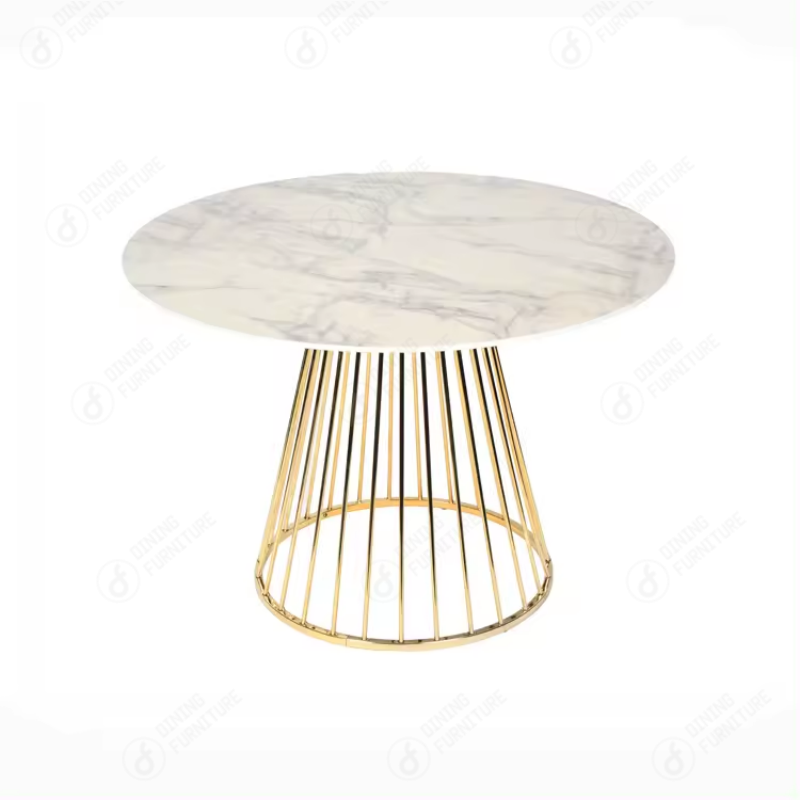 Large Marble Tabletop Hollow Dining Table DT-S03