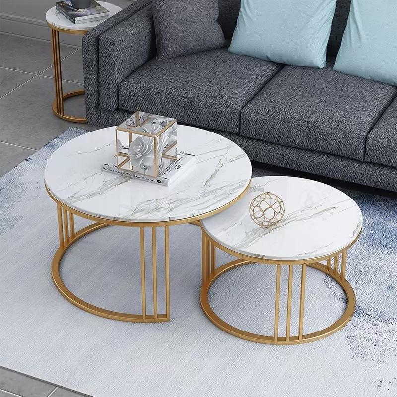 Metal Frame Marble Dining Table DT-S06