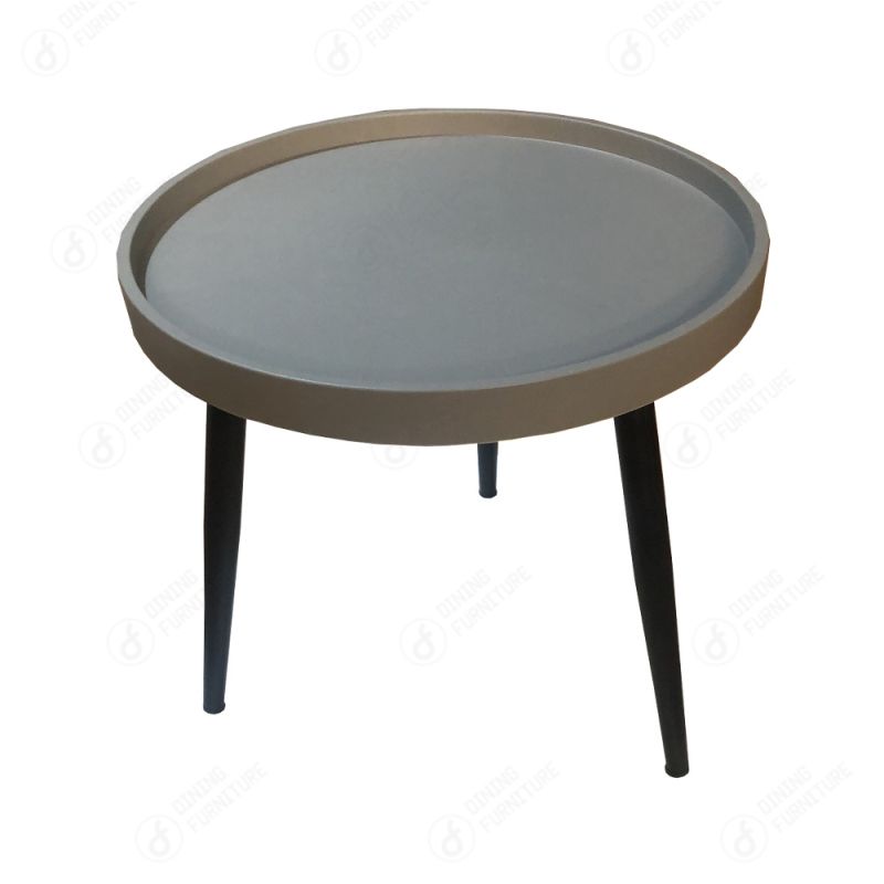 Plastic Tabletop Iron Leg Coffee Table DT-P01A