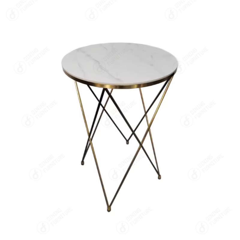 Gold Iron Metal Coffee Corner Side Table DT-S01