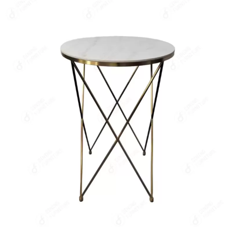 Gold Iron Metal Coffee Corner Side Table DT-S01