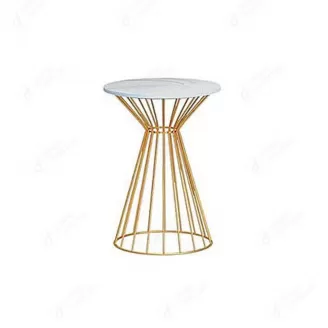 MDF Round Small Side Table Metal Frame DT-M50