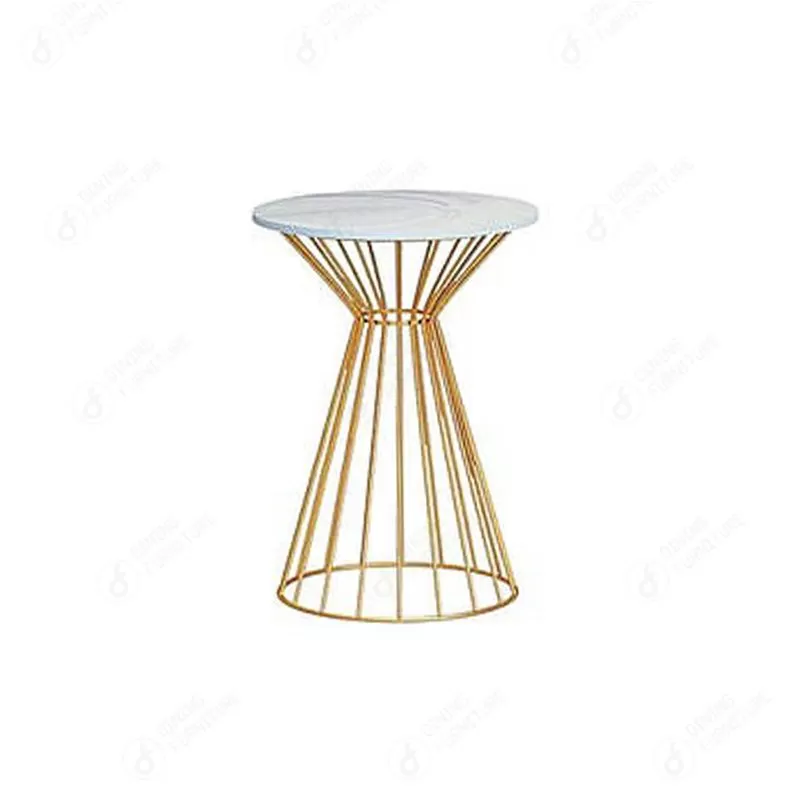 MDF Round Small Side Table Metal Frame DT-M50