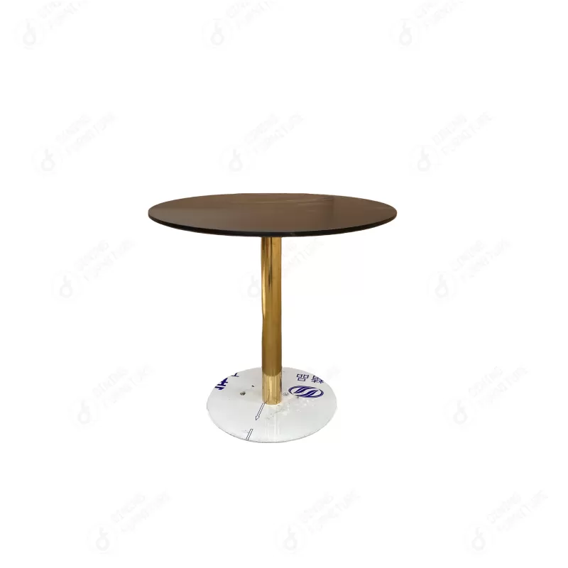 MDF Table with Iron Legs and Disc Base DT-M52