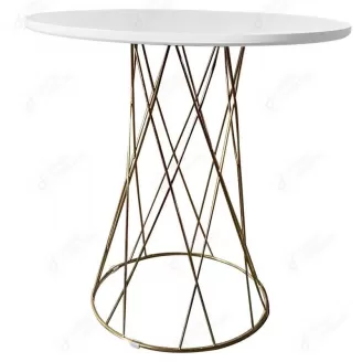 Metal Leg MDF Round Side Tables Coffee Table DT-M66