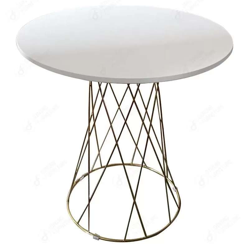 Metal Leg MDF Round Side Tables Coffee Table DT-M66