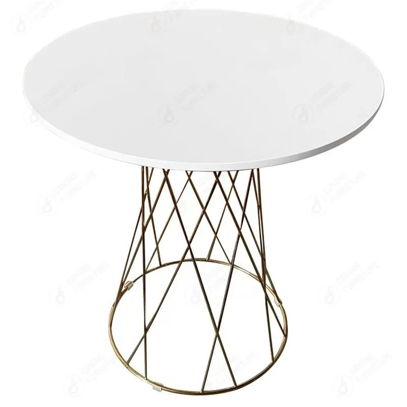 Metal Leg MDF Round Side Tables Coffee Table DT-M66