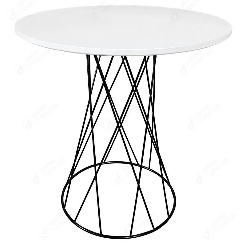 Metal Leg MDF Round Side Tables Coffee Table DT-M66