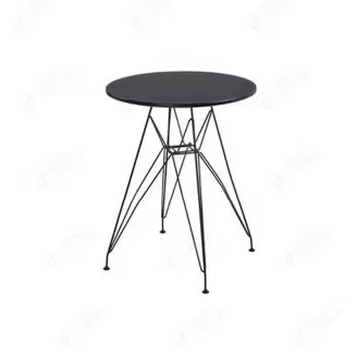 MDF Round Small Side Table Iron Wire Legs DT-M37