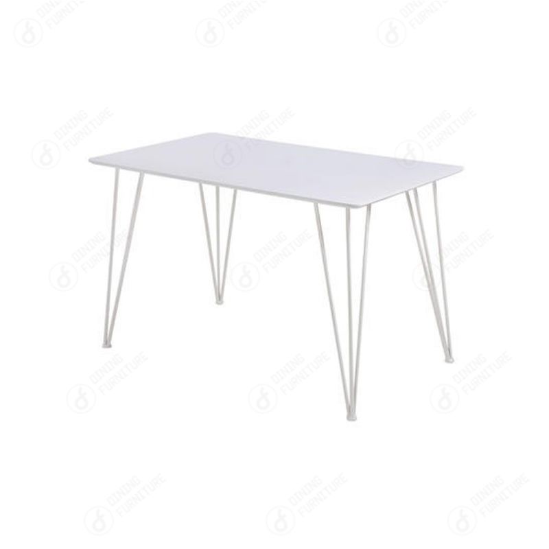 Multi-Color Thin Iron Leg Density Board Dining Table DT-M42