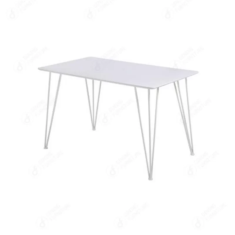 Multi-Color Thin Iron Leg Density Board Dining Table DT-M42