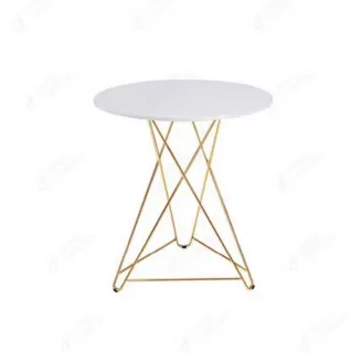MDF Dining Table with Woven Thin Iron Legs DT-M43