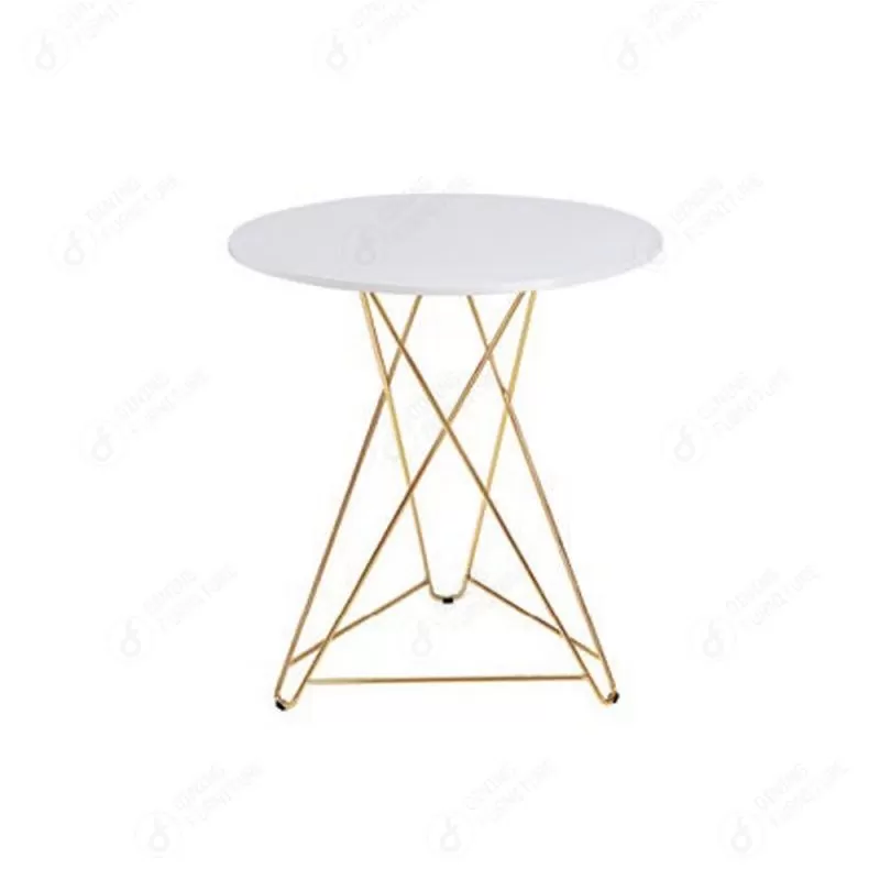 MDF Dining Table with Woven Thin Iron Legs DT-M43