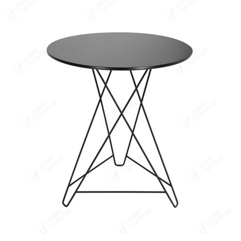 MDF Dining Table with Woven Thin Iron Legs DT-M43