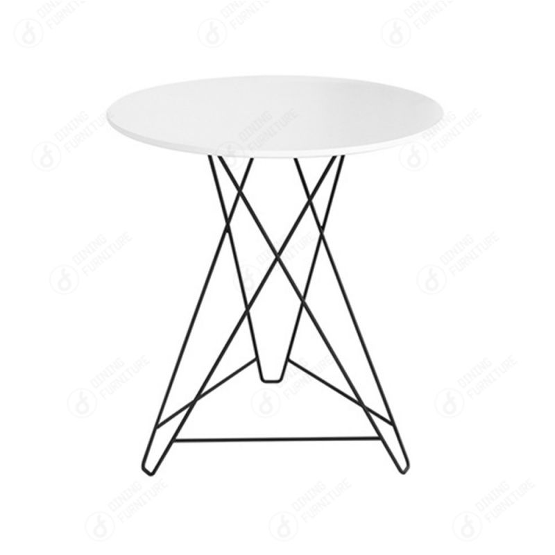 MDF Dining Table with Woven Thin Iron Legs DT-M43