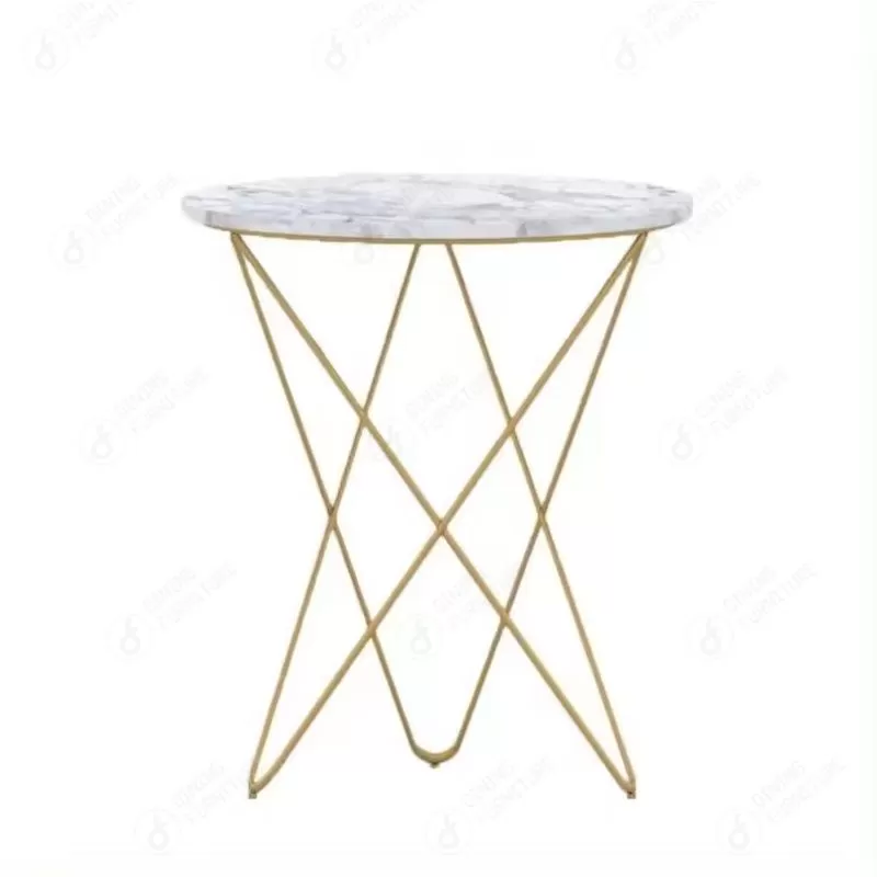 MDF Dining Table with Woven Thin Iron Legs DT-M43