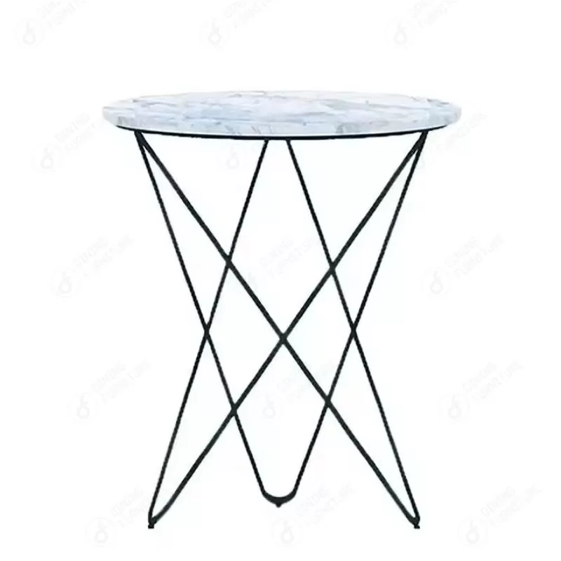 MDF Dining Table with Woven Thin Iron Legs DT-M43