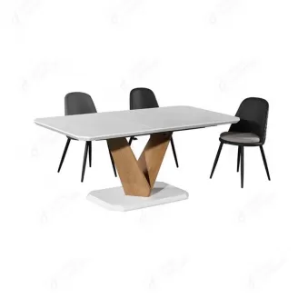 MDF Multi-Seat Dining Table with Cross Support Legs DT-M30