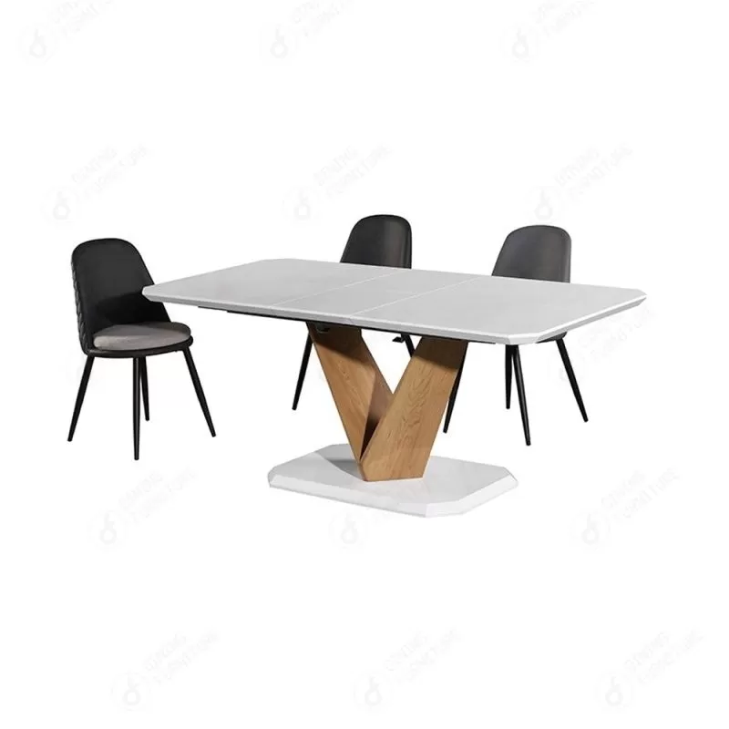 MDF Multi-Seat Dining Table with Cross Support Legs DT-M30