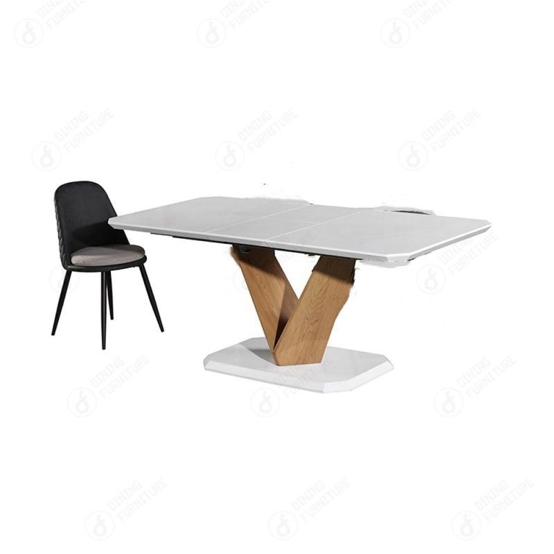 MDF Multi-Seat Dining Table with Cross Support Legs DT-M30