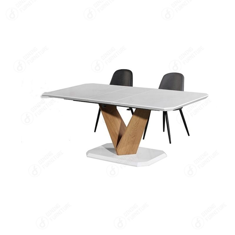 MDF Multi-Seat Dining Table with Cross Support Legs DT-M30