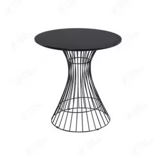 Round MDF Dining Table with Hollow Iron Legs DT-M29