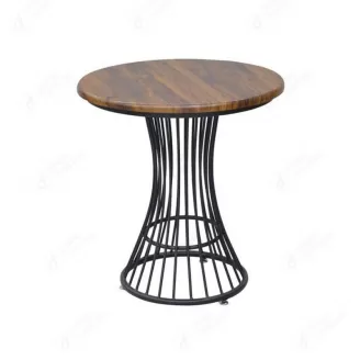 MDF Coffee Corner Table with Hollow Iron Legs DT-M28