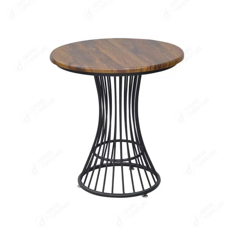 MDF Coffee Corner Table with Hollow Iron Legs DT-M28