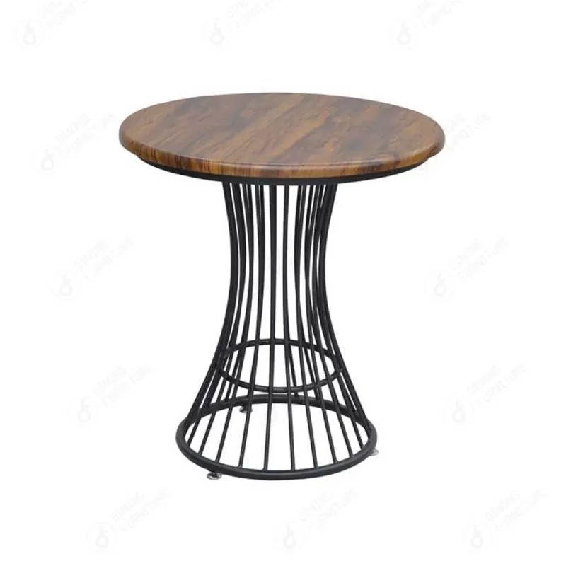 MDF Coffee Corner Table with Hollow Iron Legs DT-M28