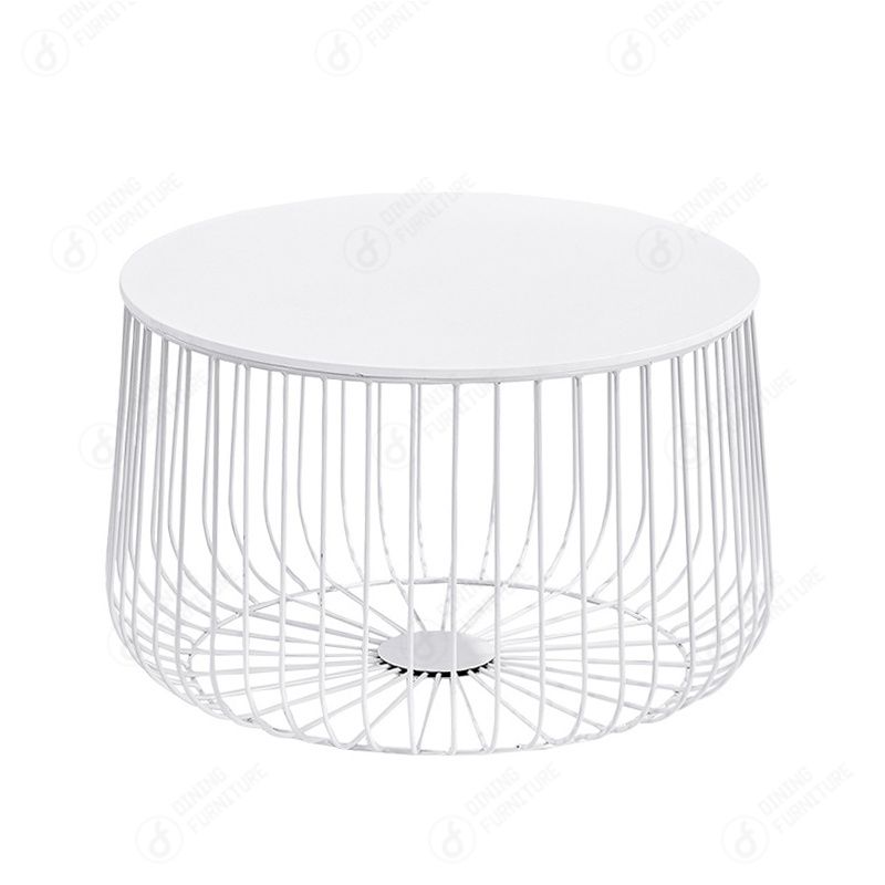 Black MDF Round Coffee Side Table DT-M31