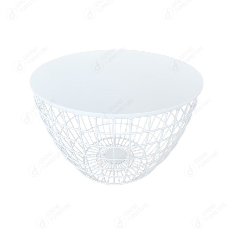 Multi Color MDF Round Coffee Table with Metal Legs DT-M33