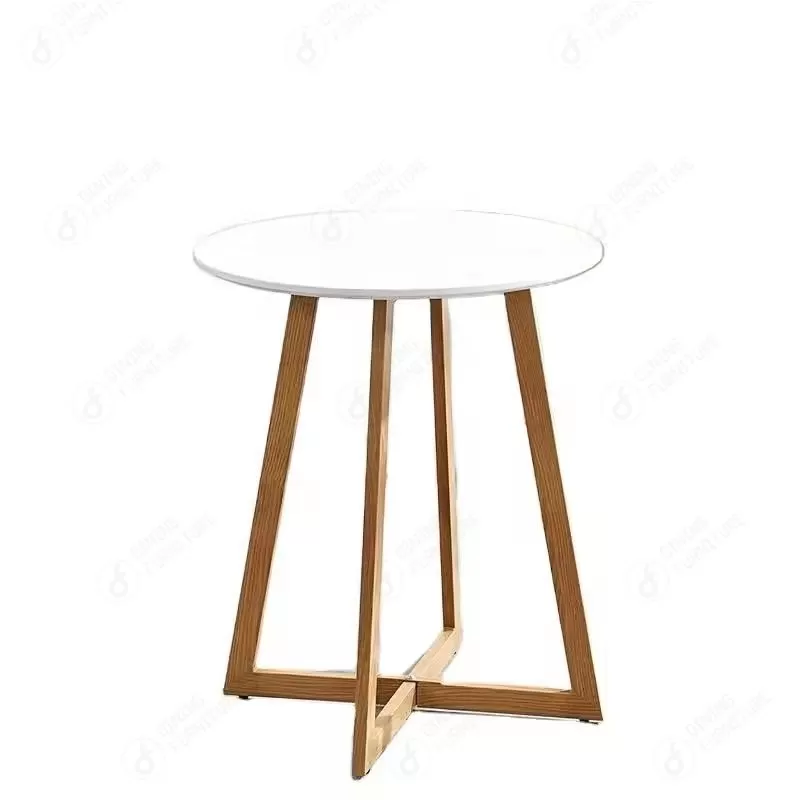 MDF Side Table with Wooden Legs DT-M26