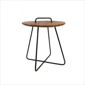 Wood Desktop Metal StandSide Table DT-M35